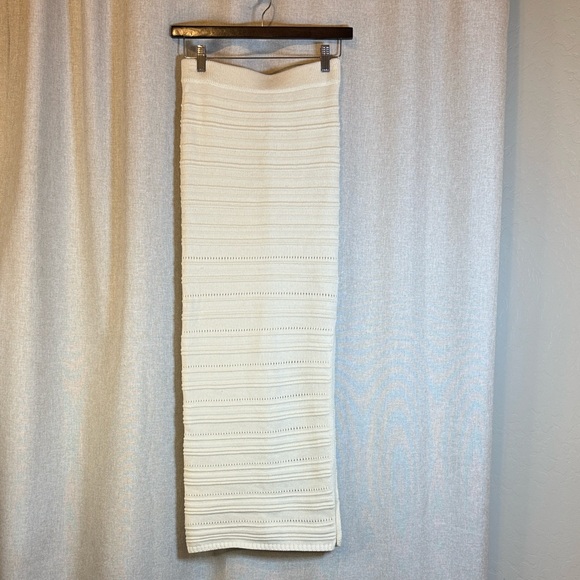Dynamite Cream Textured Knit Maxi Skirt - Picture 1 of 15